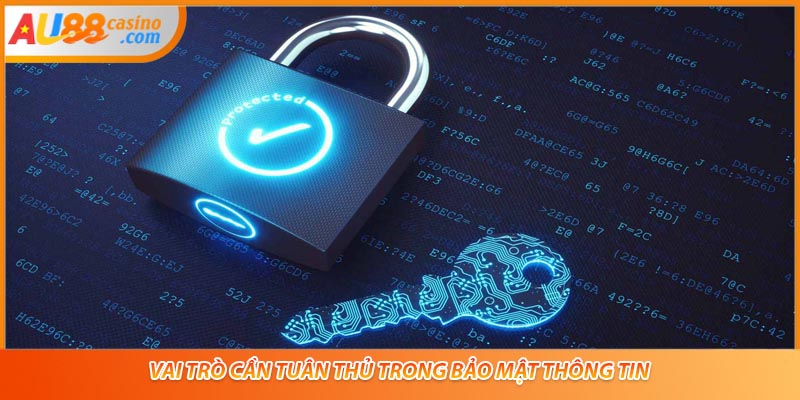 Vai trò cần tuân thủ trong bảo mật thông tin